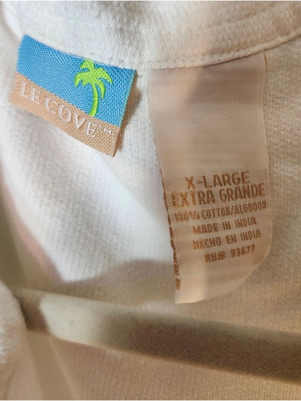 Le Cove White 100% Cotton Beach Cover Up - Picture 2 of 6